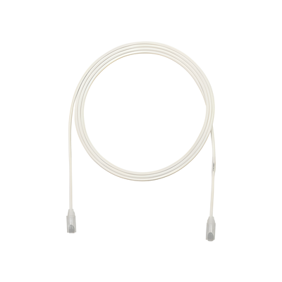 Cable de Parcheo TX6, UTP Cat6, Diámetro Reducido (28AWG), Color Blanco, 20 cm (7.87 pulgadas) - Imagen 3