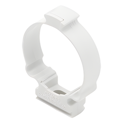 Soporte de collar (Abrazadera), PVC Auto-extinguible, cerrado para tubería de 40 mm - Imagen 4