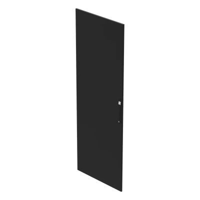 Puerta Sólida para ProLine V/D / 2000x700 mm (78.7x27.6 in) / Acero Negro RAL 9005 / cUL Listed / EIA RS-310-D