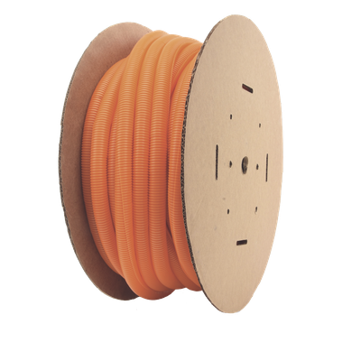 Tubo Corrugado Abierto para Protección de Cables, 1in (25.4 mm) de Diámetro, 30.5 m de Largo, Color Naranja - Imagen 7