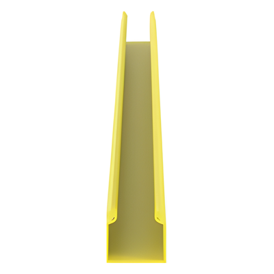 Canaleta FiberRunner™ 2X2 sin Tapa, de PVC Rígido, Color Amarillo, 1.8 m de Largo - Imagen 3