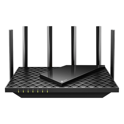 Router WiFi 6 Doble Banda / AX5400 MU-MIMO 4X4 y OFDMA / 1 puerto WAN 10/100/1000 Mbps / 4 puertos LAN 10/100/1000 Mbps / 1 puerto USB 3.0 /  6 potentes antenas / Administración App (Tether) o Página web / Protección HomeShield