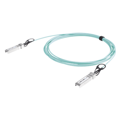 Cable AOC SFP+ de 1&10 Gbps a 1&10 Gbps / Cable de fibra óptica Activo / Longitud: 30 metros