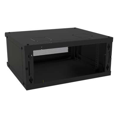 Gabinete de Pared Fijo, Con 4 Unidades de Rack, de 19 in, Fabricado en Acero, Puerta Perforada. - Imagen 5