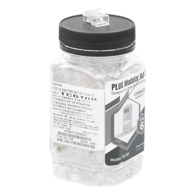 Bote con 100 Piezas de Plug Modular RJ45 Cat6 sin Blindaje, Chapado de Oro a 30 Micras para Durabilidad Extrema - Imagen 4
