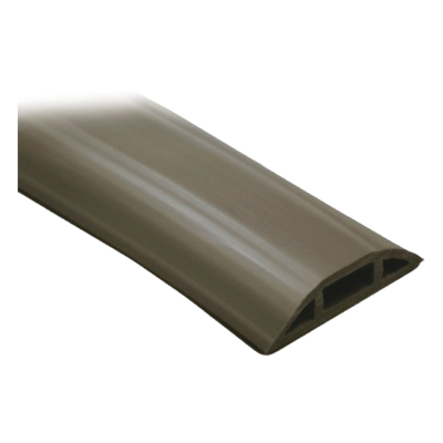 Canaleta flexible color cafe de PVC auto extinguible tramo de 2.5m