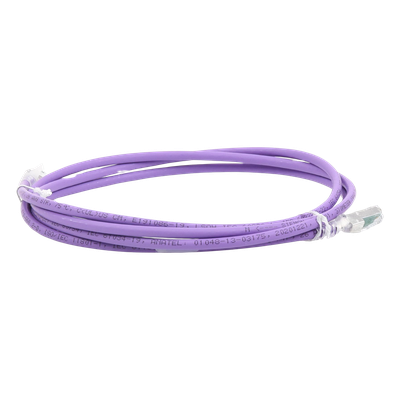 Patch Cord Z-MAX Cat6A S/FTP, CM/LS0H, 2.13 Metros (7 Pies), Color Violeta, Versión Bulk - Imagen 6