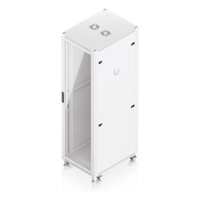 UACC Rack Cabinet 42U (600 × 800 mm) – Gabinete de Piso Totalmente Ensamblado con Ventiladores Integrados, Paneles Removibles, Ruedas con Seguro y Puerta Frontal de Vidrio Templado - Imagen 7