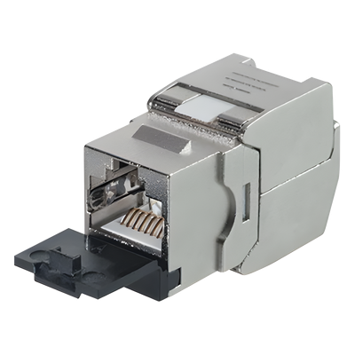 Módulo Jack STP Keystone Toolless (Sin Herramienta) CAT6A con Tapa