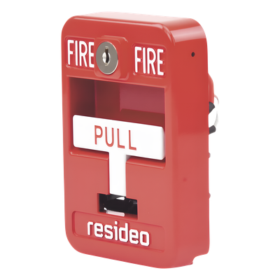 Estación manual de jalón contra incendio de acción simple, reset con llave, cumple ADA, carcasa de aluminio fundido - Imagen 4