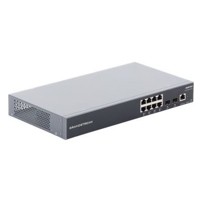Switch Gigabit Administrable / 8 puertos 10/100/1000 Mbps + 2 Puertos SFP Uplink / Compatible con GWN Cloud. - Imagen 3