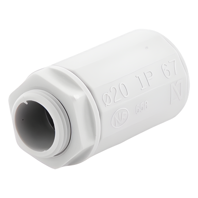 Conector de tubería rígida a caja (Racor), PVC Auto-extinguible, de 20 mm - Imagen 3
