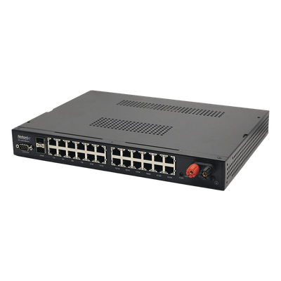 Switch WISP PoE Administrable de 26 puertos (24 PoE Gigabit + 2 SFP) entrada de 9-72 Vcc
