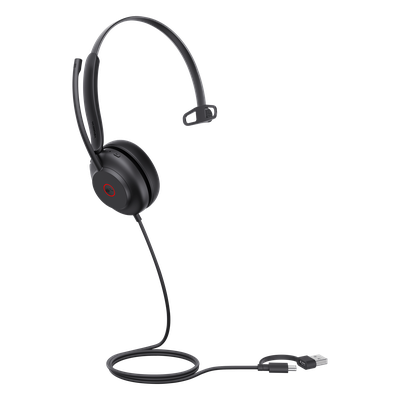 Auriculares Yealink UH35 Mono con cancelación de ruido por USB-C/A e indicador de ocupado