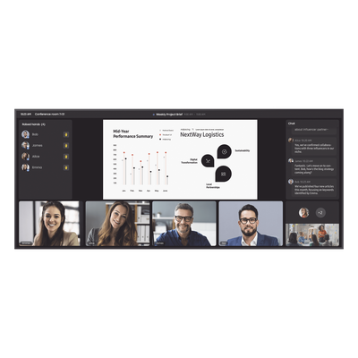 Pantalla Profesional WIDE 105" 5K / Para uso 24/7 / LH105QPD5BGXZA / bocinas integradas / Dimensiones: 2.48 m Largo x 1.06 m alto / Soporta Rotacion de imagen Pivot - Imagen 4