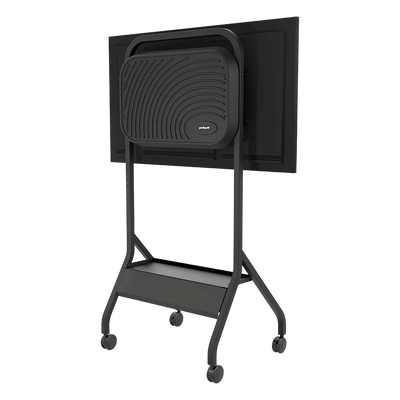 Carro Móvil para Pantalla Plana / 43" a 75"+ Displays / Altura Ajustable 49.8"-65.8" (126.5-167.1 cm) / Capacidad 150 lb (68 kg) / 4 Ruedas Dobles 4" (102 mm) / Gestión de Cableado Interno / Estructura Tubular / Incl - Imagen 4