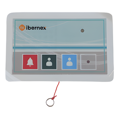 Terminal de Cama Inalámbrico / Botón de Alarma Presencia y Médico / IP54 / Material ABS Antibacteriano / RF 433MHz / 400 metros Distancia Transmisión (linea de vista)/ Alimentación 2xAAA / Protocolo POCSAG - Imagen 4