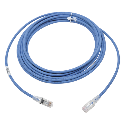 Patch Cord MC6 Modular Cat6 UTP, CM/LS0H, 20ft, Color Azul, Versión Bulk (Sin Empaque Individual)