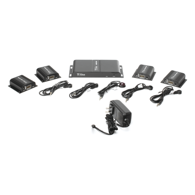 Kit Divisor y Extensor HDMI (Extender Splitter) / Divide 1 Fuente HDMI a 4 Pantallas / Extiende la señal HDMI hasta 40 m / Resolución 1080P @ 60 Hz / Cat 6/6a/7 / Cero Latencia / Salida Loop en el Tx / IR / Alimente solo el Tx (PoC). - Imagen 6