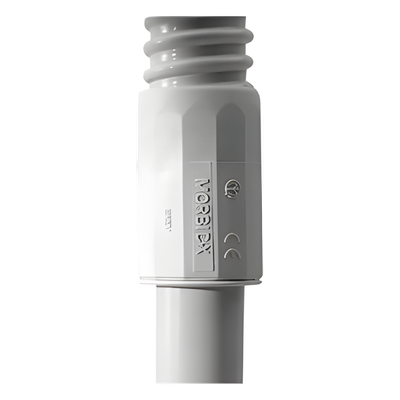 Conector (Racor) de tubería rígida a tubería flexible (Diflex), PVC Auto-Extinguible, 16 mm, IP65