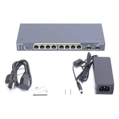 Switch PoE Administrable de 8 puertos Gigabit 802.3 af de 61.6 W y Controlador para 50 Puntos de Acceso Serie Neutron/EnTurbo. - Imagen 6