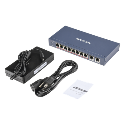 Switch PoE+ / No Administrable / 7 Puertos 10/100 Mbps 802.3 af/at (30 W) / 1 Puerto 10/100 Mbps Hi-PoE (90 W) / 2 Puertos 1000 Mbps Uplink / Modo Extendido hasta 300 Metros / 110 Watts - Imagen 4