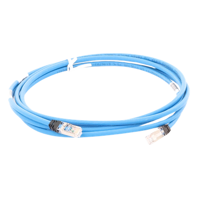 Patch Cord Cat6A, Blindado S/FTP, CM/LS0H, 3.05 Metros (10 Pies), Color Azul - Imagen 4