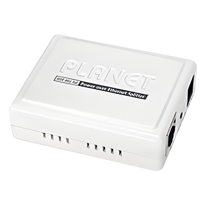 Inyector PoE 802.3af de 1 Puerto 10/100 Mbps (Mid-Span), Hasta 15.4 W