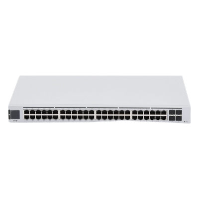 UniFi Switch USW-48-POE, Capa 2 de 48 puertos (32 puertos PoE 802.3af/at + 16 puertos Gigabit) + 4 puertos 1G SFP, 195W, pantalla informativa - Imagen 6