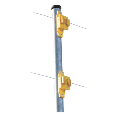 Aislador de Paso Amarillo Reforzado para Cercos Eléctricos / Aislamiento hasta 18 kV / Resistente a Clima Extremo / Polipropileno y Policarbonato - Imagen 3