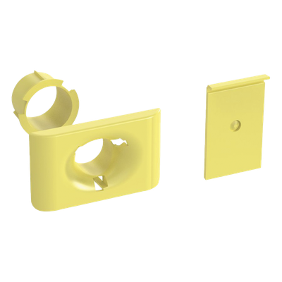 Accesorio de Salida a Tubo De 1.5 in (38 mm), Para Canaletas FiberRunner 4X4, 6X4, o 12X4, Color Amarillo - Imagen 5