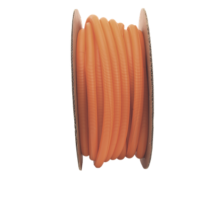 Tubo Corrugado Abierto para Protección de Cables, 1in (25.4 mm) de Diámetro, 30.5 m de Largo, Color Naranja - Imagen 6
