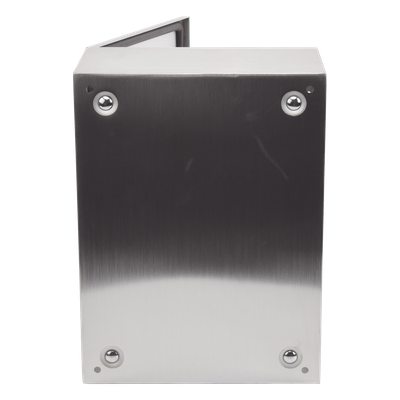 Gabinete de Acero Inoxidable IP66 Uso en Intemperie (300 x 400 x 200 mm) con Placa Interna Galvanizada. - Imagen 5