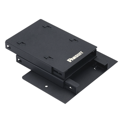 Soporte Para 2 Casetes HD Flex de 6 Puertos Duplex, Para Uso con Gabinetes de Zona, Color Negro