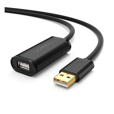Cable de Extensión Activo USB 2.0 / 5 Metros / Macho-Hembra / Booster individual FE1.1S incorporado / Velocidad de hasta 480 Mbps / Ideal para impresoras, consolas , Webcam, etc.
