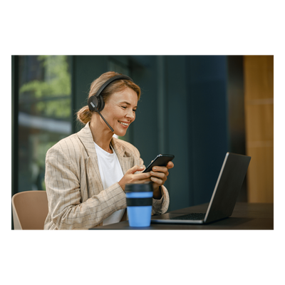 Auriculares mono Yealink WH64 edición MS/ Base DECT y auriculares con Bluetooth integrado/ Cancelación de ruido con 3 micrófonos/ Hasta 32 horas de conversación - Imagen 6