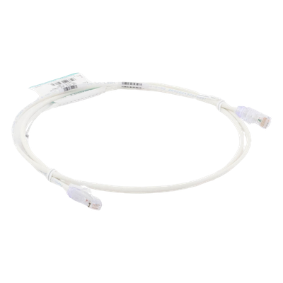 Cable de Parcheo TX6, UTP Cat6, Diámetro Reducido (28AWG), Color Blanco Mate, 1.52 Metros (5 Pies) - Imagen 6