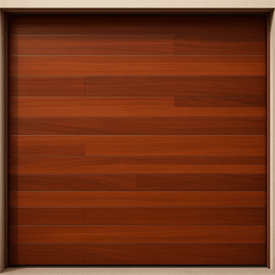 Puerta de Garage de Alta Calidad / Estilo Americano / Acabado Laminado PREMIUM / Color Madera Clara / 8x8 Pies.