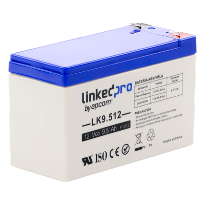 Batería de respaldo 12 V | 9.5 Ah | AGM | Especial para Seguridad Electrónica | UPS | Sistemas de Emergencia | Vida útil 5 años | Terminales F1 + Adaptador F2 - Imagen 4