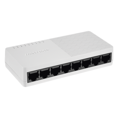 Switch No Administrable de Escritorio de 8 Puertos / Fast Ethernet  10 / 100 Mbps / Diseño Compacto y Estetico