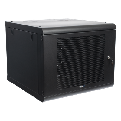 Gabinete de Pared con Puerta Perforada, 635mm de Profundidad, 9U Rack de 19 in, Acero Reforzado - Imagen 3