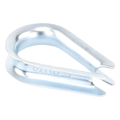 Cuello/ Guardacabo/ Rozadera para Cable de 3/8" de Acero Galv. por Inmersión. - Imagen 3