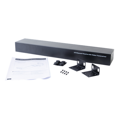 (TRANCEPTOR) RECEPTOR DE VIDEO PASIVO DE 16 CANALES / Resolución 4K / Compatible con cable UTP Cat 5e/6 / Compatible con HD-TVI/CVI/AHD/CVBS / TODO INCLUIDO PARA RACK / Protección Interconstruida contra sobretensión. - Imagen 4
