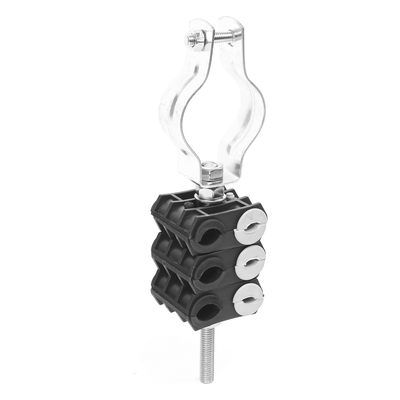KIT de Tres Sujetadores de plastico para seis cables de 6 a 8 mm con todo y hardware de instalación en tubos de 1 1/4 in - Imagen 4