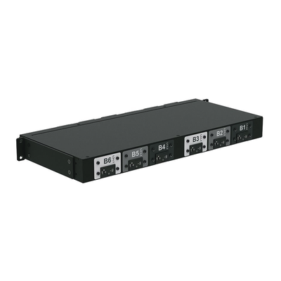 PDU Básico para Distribución de Energía, Plug de Entrada Trifásico CS8365C, Con 6 Contactos C19, Instalación Horizontal de 19in, 1UR, 50 Amp, 208 Vca - Imagen 3