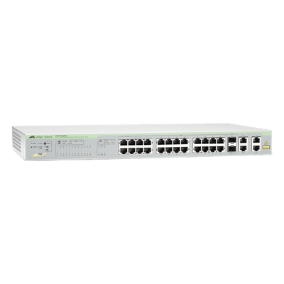 WebSmart Switch, 24 puertos PoE+ 10/100 Mbps + 2 puertos 10/100/1000 Mbps + 2 SFP Gigabit Combo, 193 W - Imagen 2