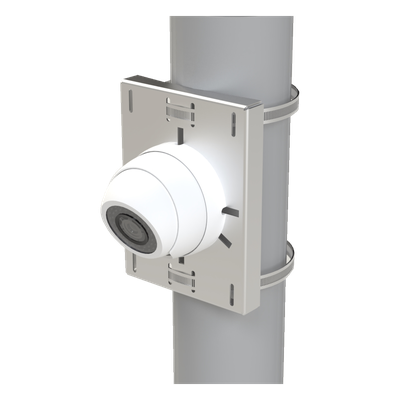 Montaje universal galvanizado para instalación de cámaras en poste 2" a 5" color gris galvanizado - Imagen 3
