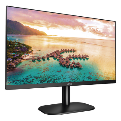Monitor LED de 23.8" VESA, Resolución 1920 x 1080 Pixeles, Entradas de Video VGA/HDMI. Panel IPS LCD Backlight LED. Ultra Delgado
