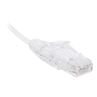 Cable de Parcheo Slim UTP Cat6 - 30 cm (11.81 Pulgadas) Blanco, Diámetro Reducido (28 AWG) - Imagen 3