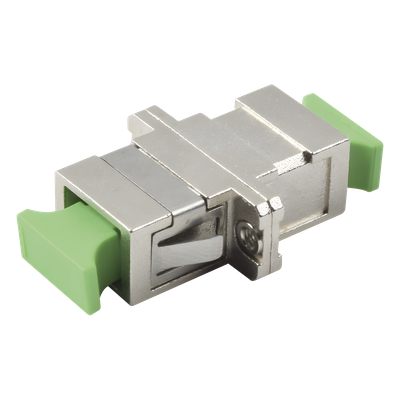 Módulo Acoplador de Fibra Óptica Simplex SC/APC a SC/APC Compatible con Fibra Monomodo